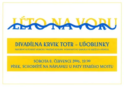 Léto na voru:: plakát píseckého festivalu, kde hrál Filtr v rámci Krvik Totr