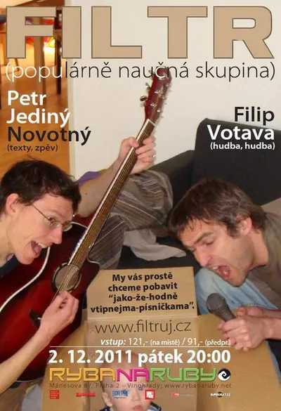 Křest cédé: plakát ke koncertu v Rybě naruby