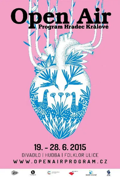 Open Air Program:: plakát na festival v Hradci Králové